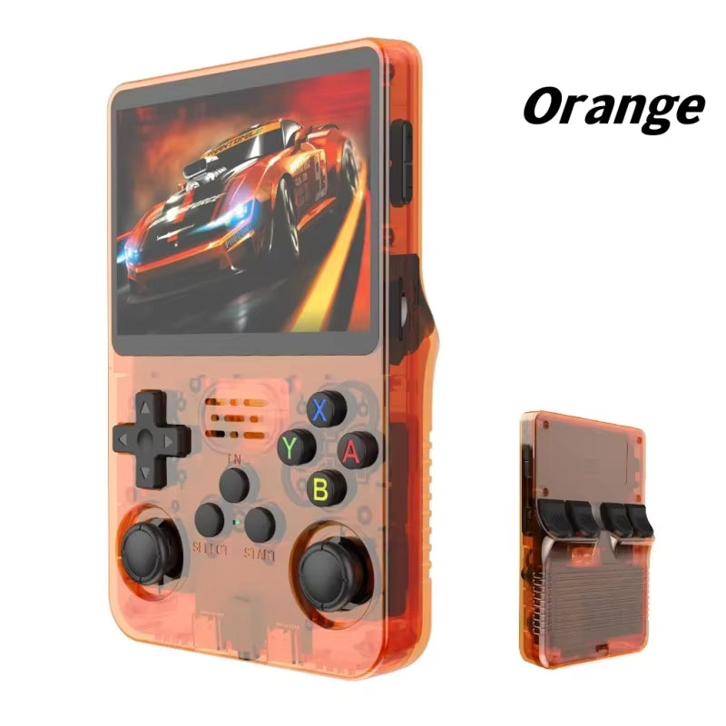 R36S Retro Handheld Video Game Console with Linux System, 3.5-Inch IPS Screen, and Portable 64GB/128GB Video Player