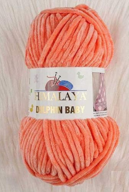 Himalaya Dolphin Baby Super Bulky Blanket Yarn - 655 Yards (600M), Velvet Texture, 500 Grams (17.63 Ounces)