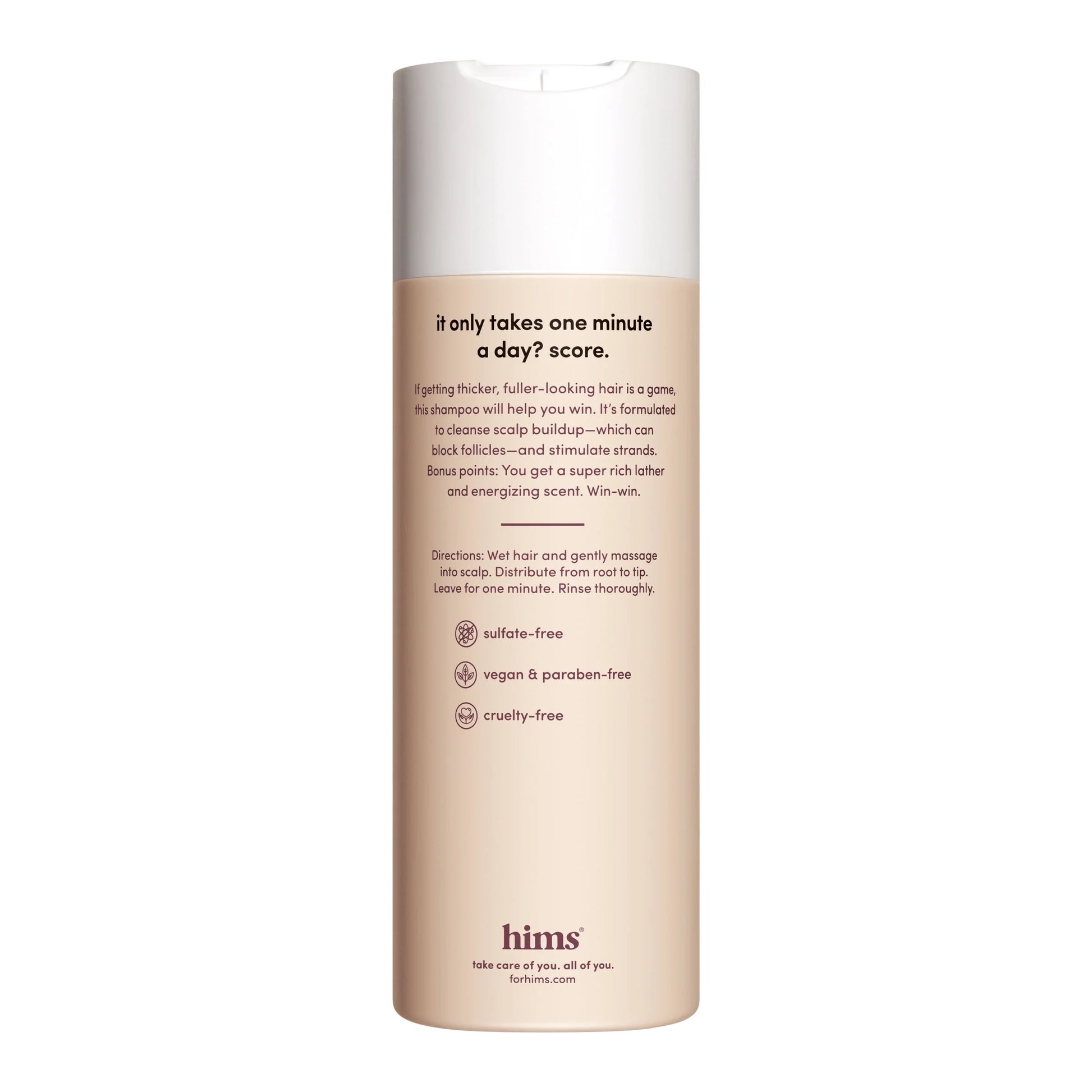 Daily Thickening Shampoo for Men with Saw Palmetto, 6.4 Fl Oz