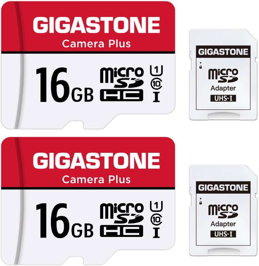 Gigastone 256GB Camera plus Series Memory Card, Read Speed up to 100Mb/S. Ideal for Full HD Video Gopro Drone Android Camera, A1 Micro SDXC Card with Mini Case and SD Adapter.