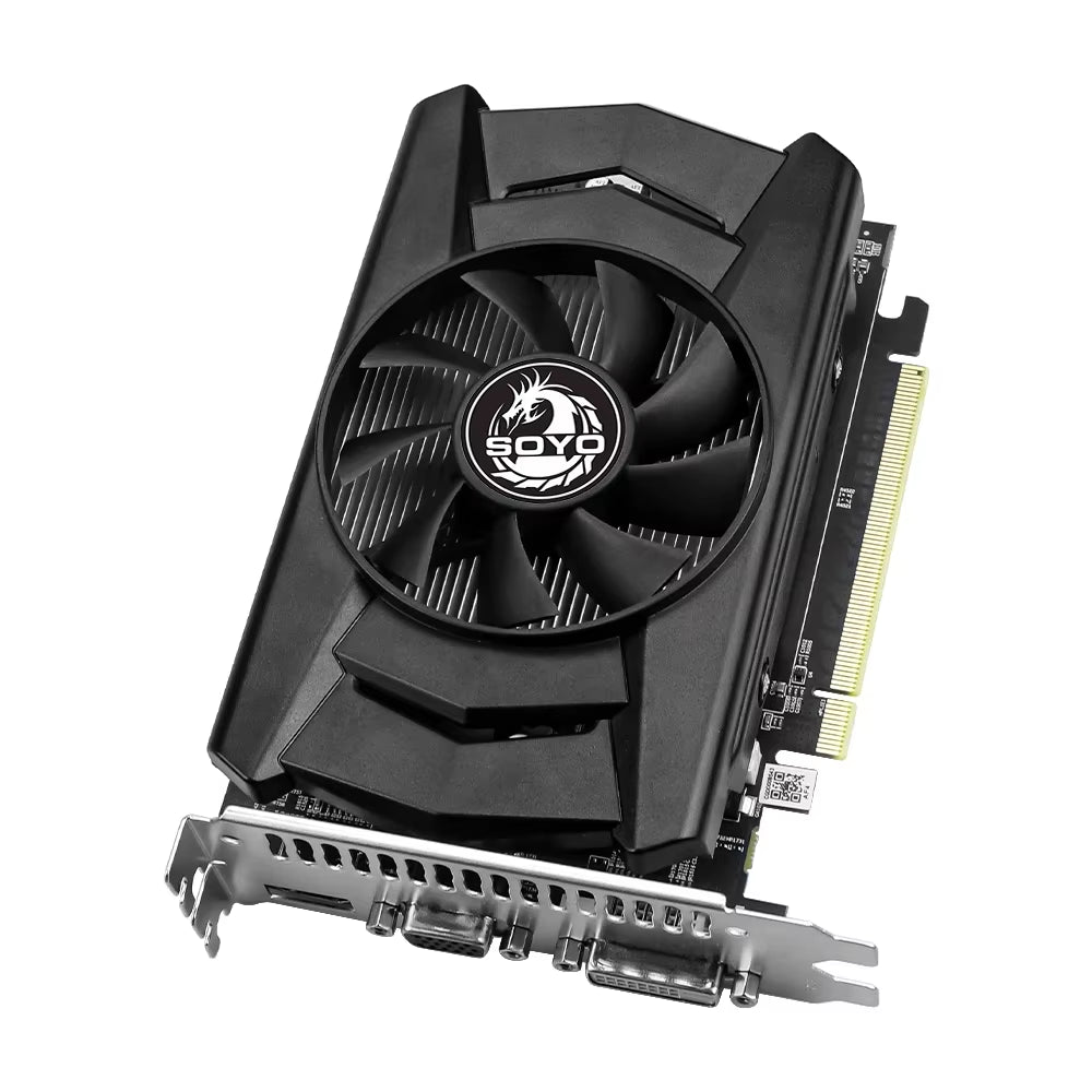 SOYO Graphics Cards R7 350 4G DDR5 128Bit HDMI Compatibility+Dp+Dvi for Desktop Gaming Computer Components GPU Video Card