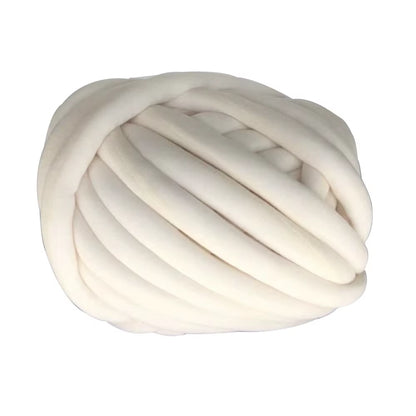 Washable Super Chunky Hand Knitting Yarn - Cotton Tube Yarn, Merino Wool Alternative, Pet Friendly, 250G