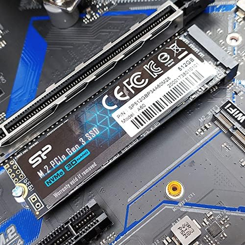 Silicon Power 512GB Nvme M.2 Pcie Gen3X4 2280 SSD (SP512GBP34A60M28)