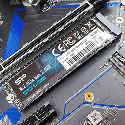 Silicon Power 512GB Nvme M.2 Pcie Gen3X4 2280 SSD (SP512GBP34A60M28)