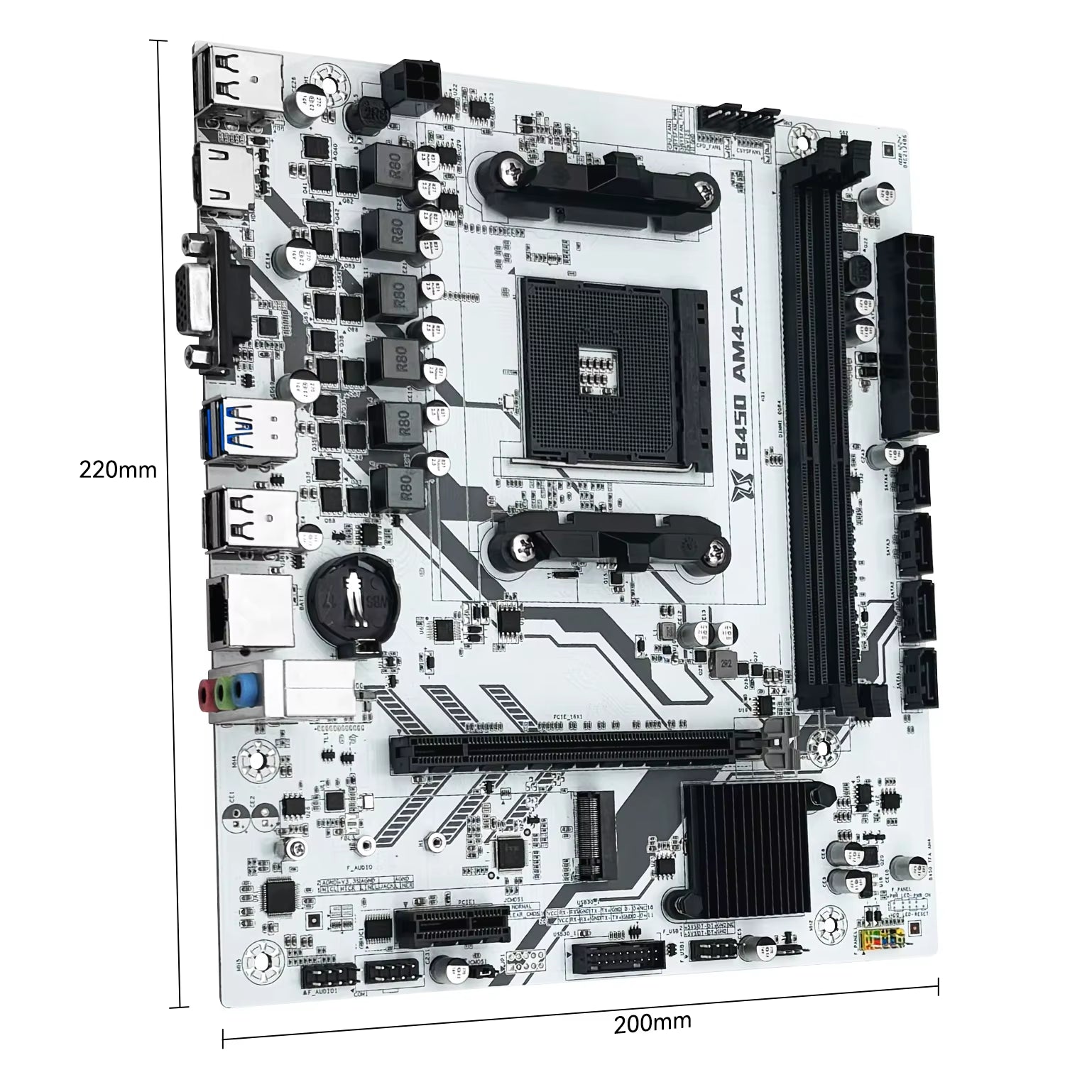 MACHINIST B450 Motherboard AMD Processor Dual-Channel DDR4 Memory AM4 Mainboard M.2 NVME (Supports Ryzen 5500 5600 5600G CPU)