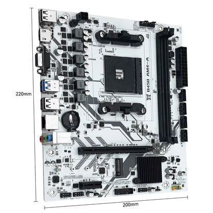 MACHINIST B450 Motherboard AMD Processor Dual-Channel DDR4 Memory AM4 Mainboard M.2 NVME (Supports Ryzen 5500 5600 5600G CPU)