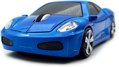 TDRTECH 2.4GHz Wireless Optical Gaming Mouse - Red Sports Car Design, DPI 1600, 3D Functionality