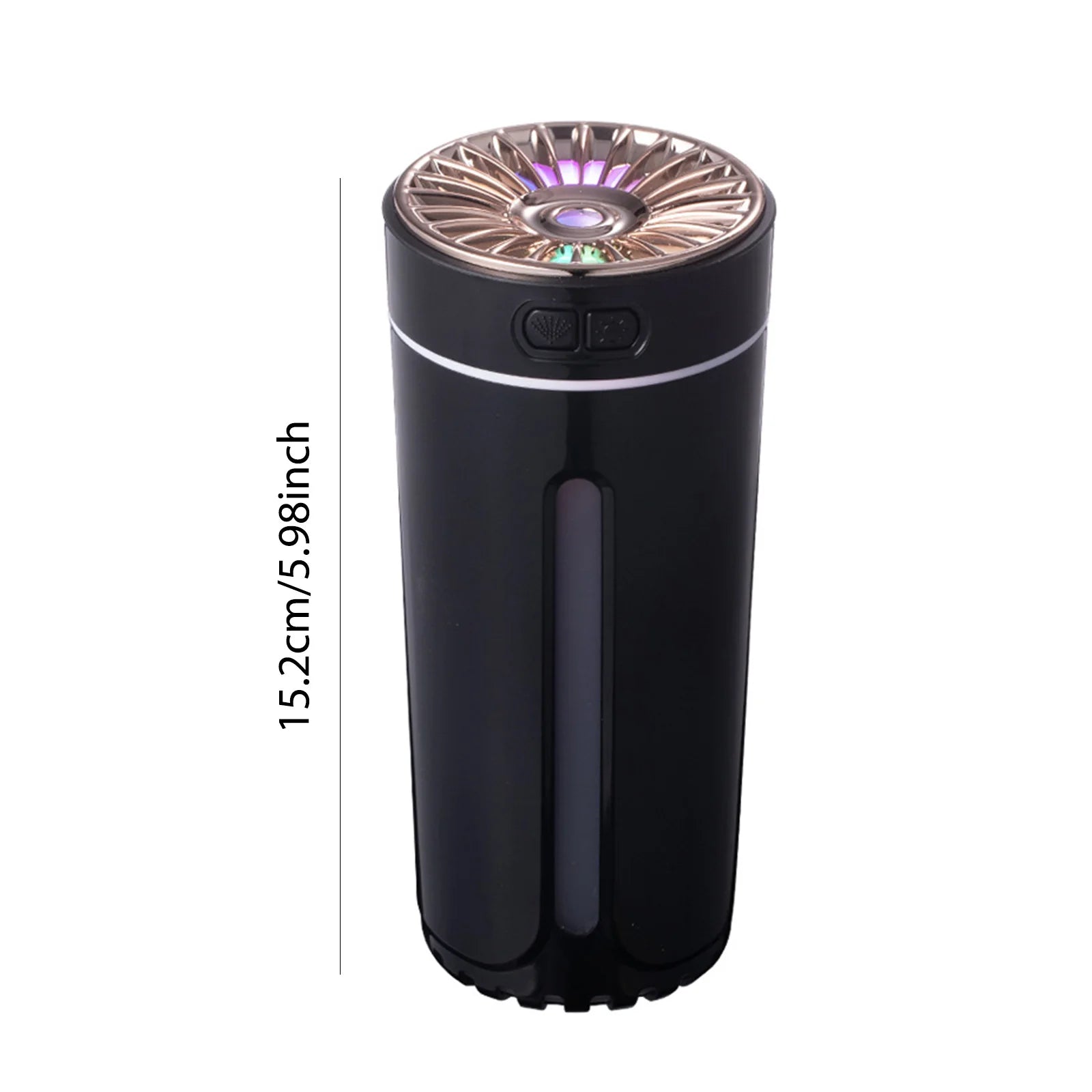 200ML Ultrasonic Aroma Diffuser and Humidifier with LED Flame Effect for Essential Oils