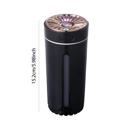 200ML Ultrasonic Aroma Diffuser and Humidifier with LED Flame Effect for Essential Oils
