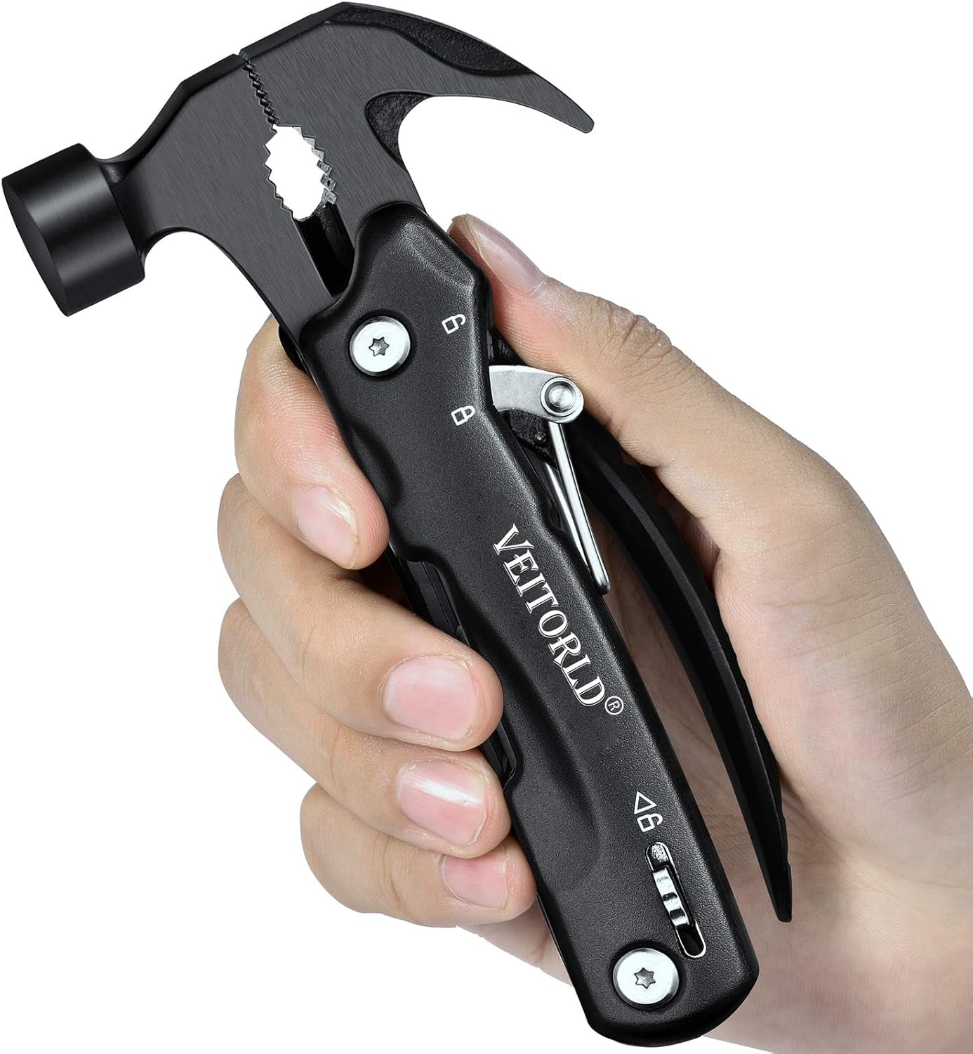 VEITORLD Multitool Axe Hammer - Unique Christmas Stocking Stuffer and Gift Idea for Men, Dads, and Husbands, Perfect for Anniversaries and Birthdays, Ideal for Camping, Hunting, Fishing, and Hiking