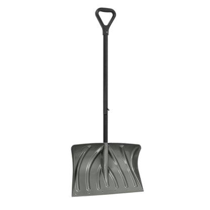 20-Inch Snow Shovel and Pusher with Durable Wear Strip