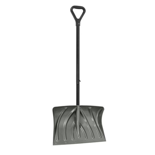 20-Inch Snow Shovel and Pusher with Durable Wear Strip