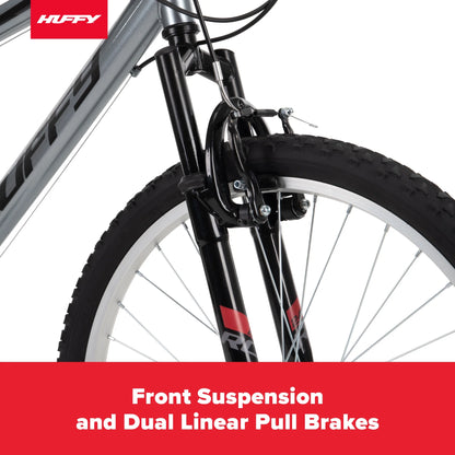 24" Rock Creek Mountain Bike for Adults, Suitable for Riders 4'8" - 5'8", Gray