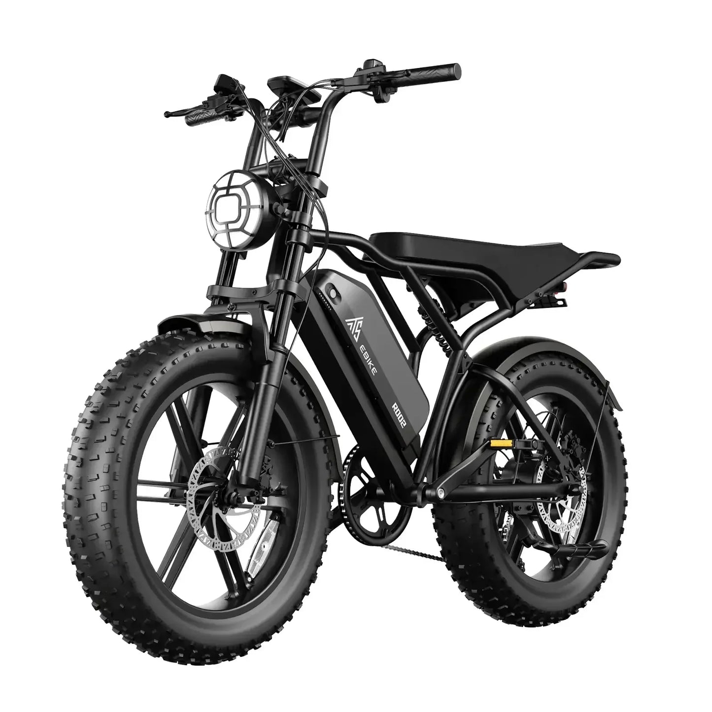 Adult Electric Mountain Bike, 750W Peak (1500W) Motor, 20"x4" Fat Tires, Hydraulic Disc Brakes, 48V/15AH UL2849, App Control