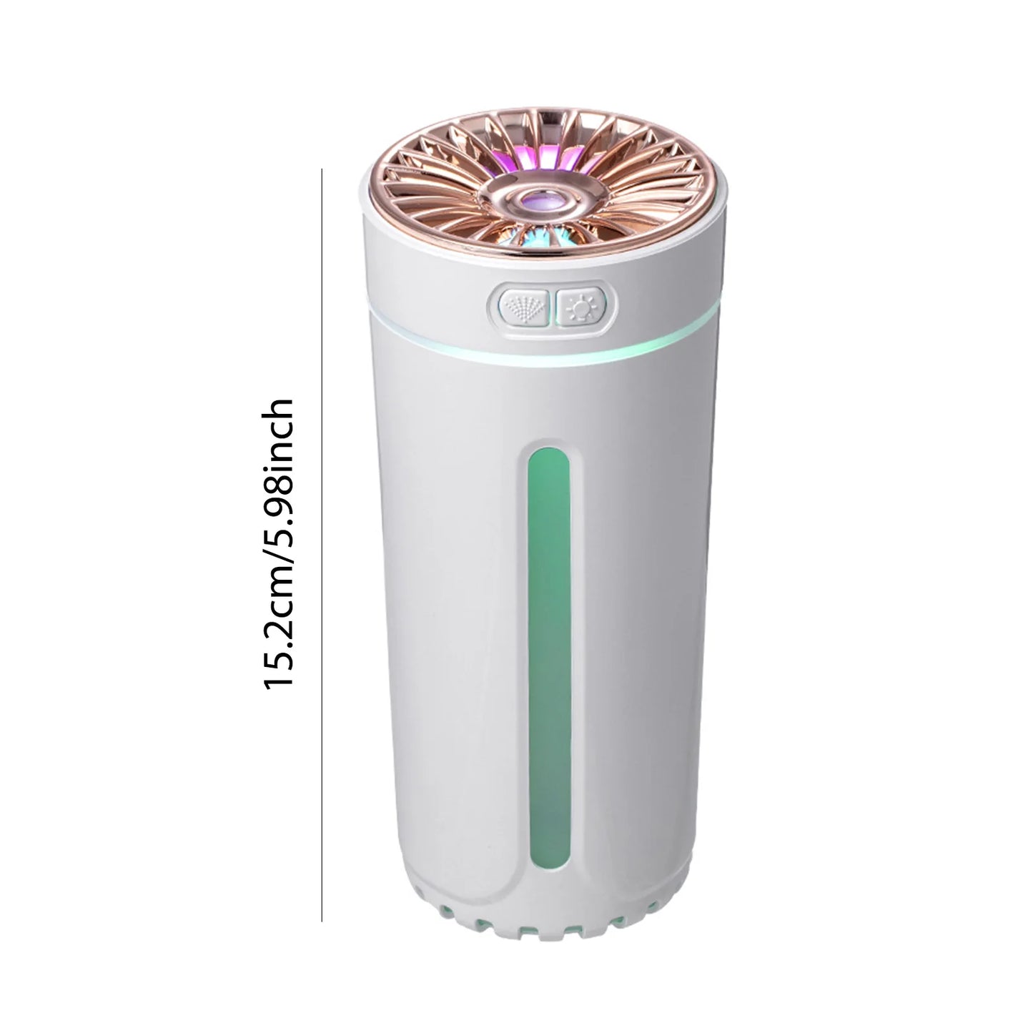 200ML Ultrasonic Aroma Diffuser and Humidifier with LED Flame Effect for Essential Oils