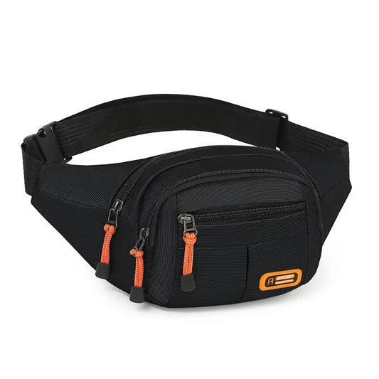 Multifunctional Mobile Waist Bag for Men and Women - Large Capacity, Splash-Resistant, Durable Design for Business and Construction Use
