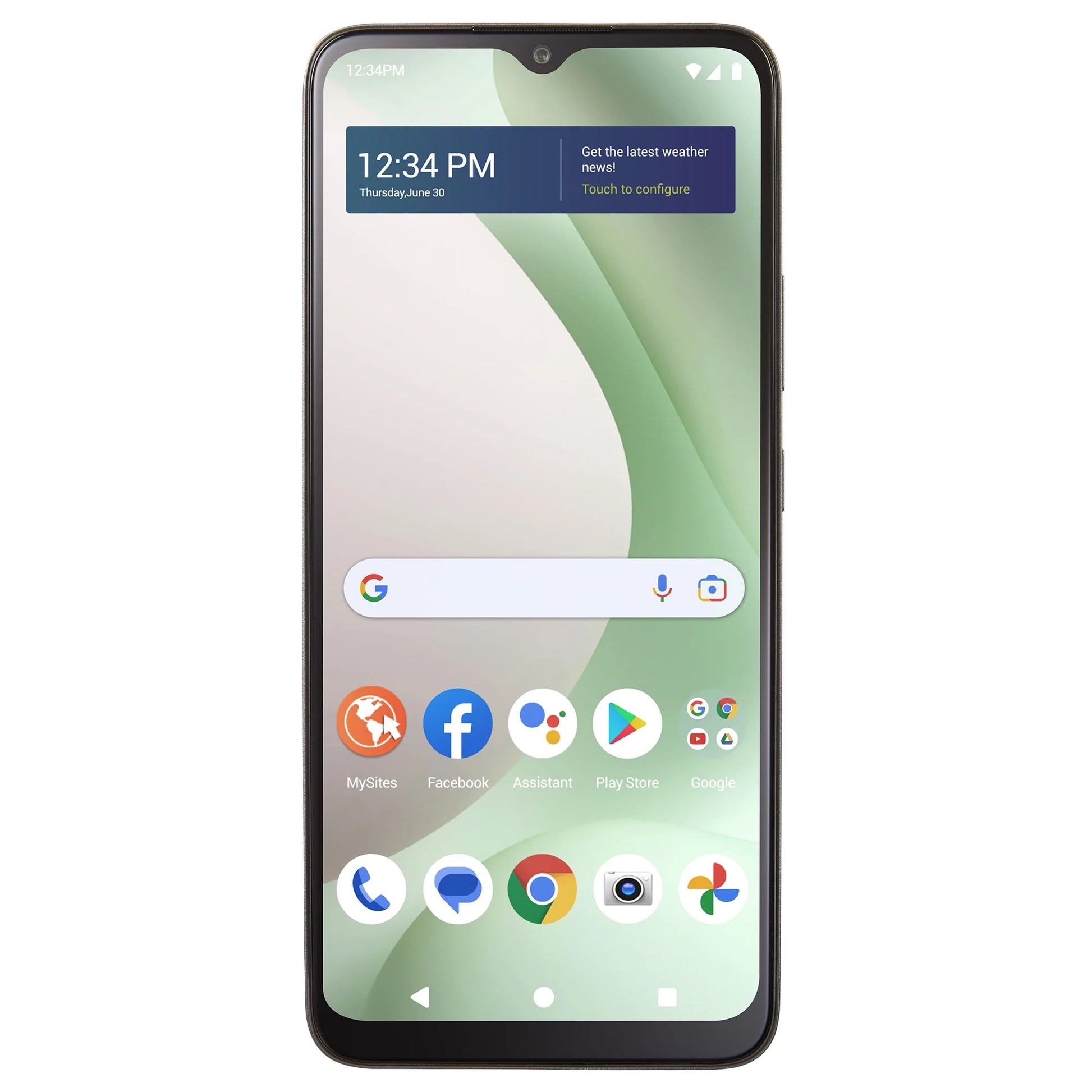 Walmart Family Mobile  View 5 Smartphone, 64GB, Black - Prepaid Device (Locked to Walmart Family Mobile)