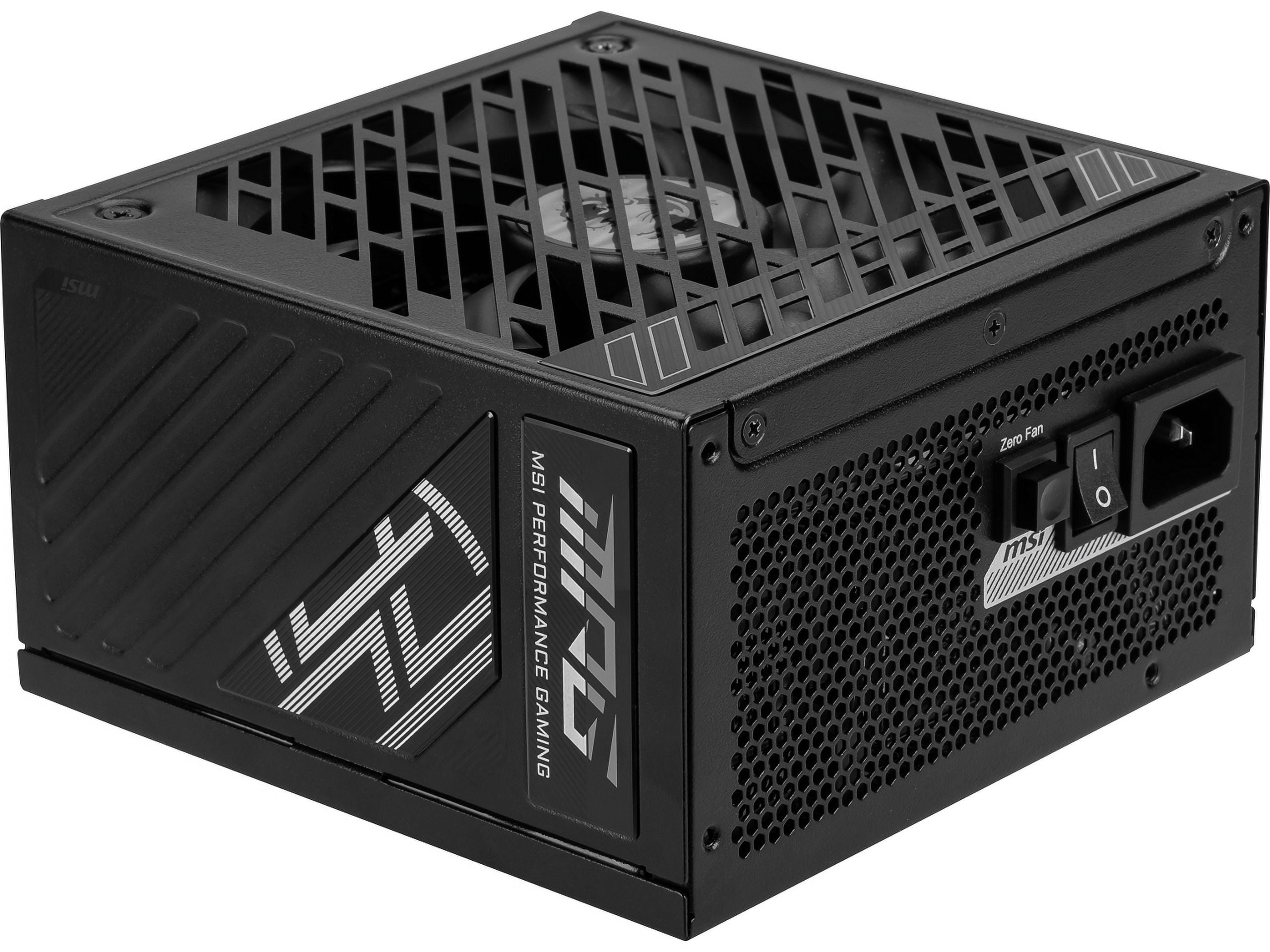 MSI MPG A1000GS PCIE5, Fully Modular Gaming 1000W Power Supply, 80+ Gold, Dual 12V-2X6 Cables, Server-Grade Capacitor, ATX 3.1 & Pcie 5.1 Ready, Low-Noise, Semi Digital, 10 Year Warranty