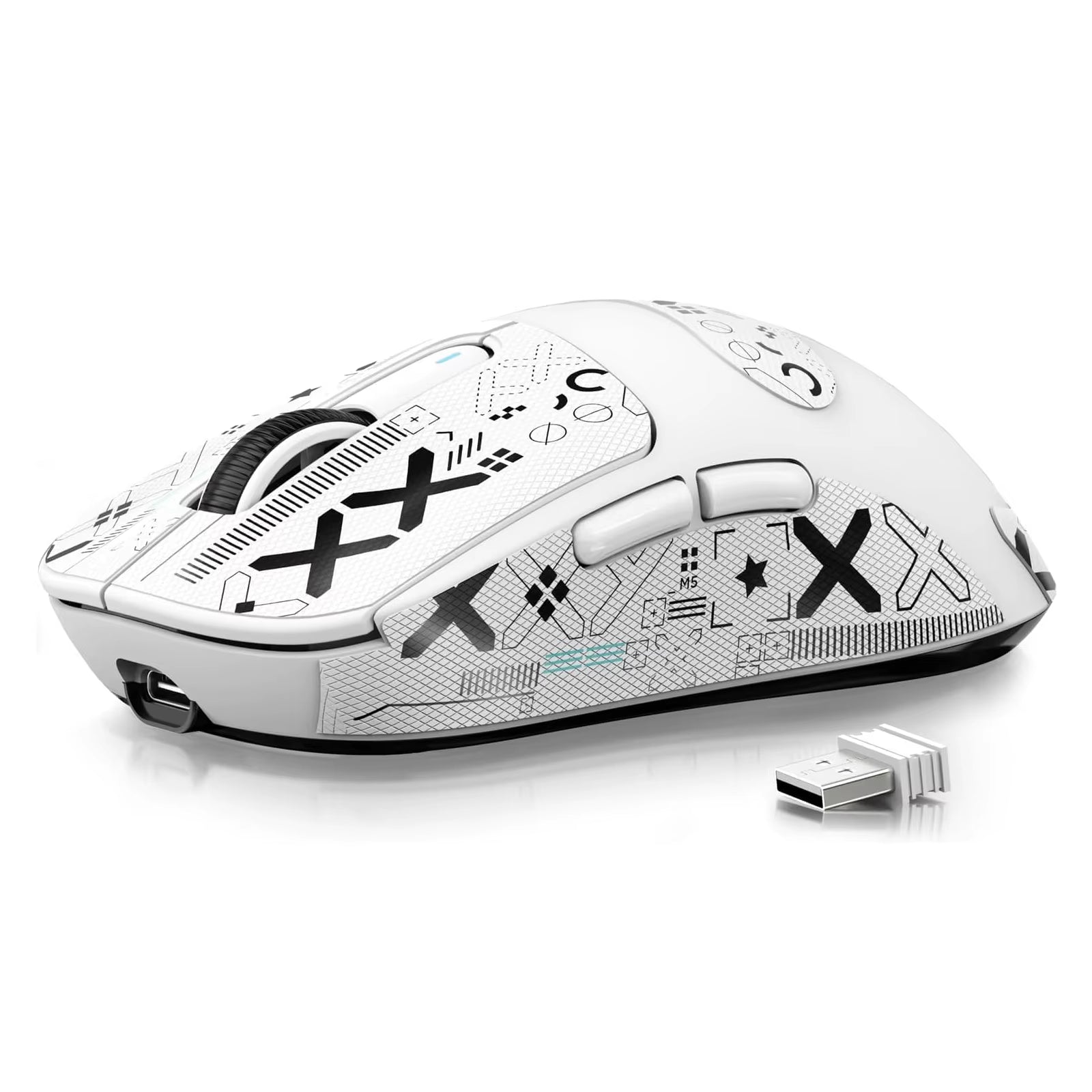 ATTACK SHARK X3 Lightweight Wireless Gaming Mouse, 49G Tri-Mode,Paw3395 26K DPI Sensor, 200H Battery Life,5 Programmable Buttons