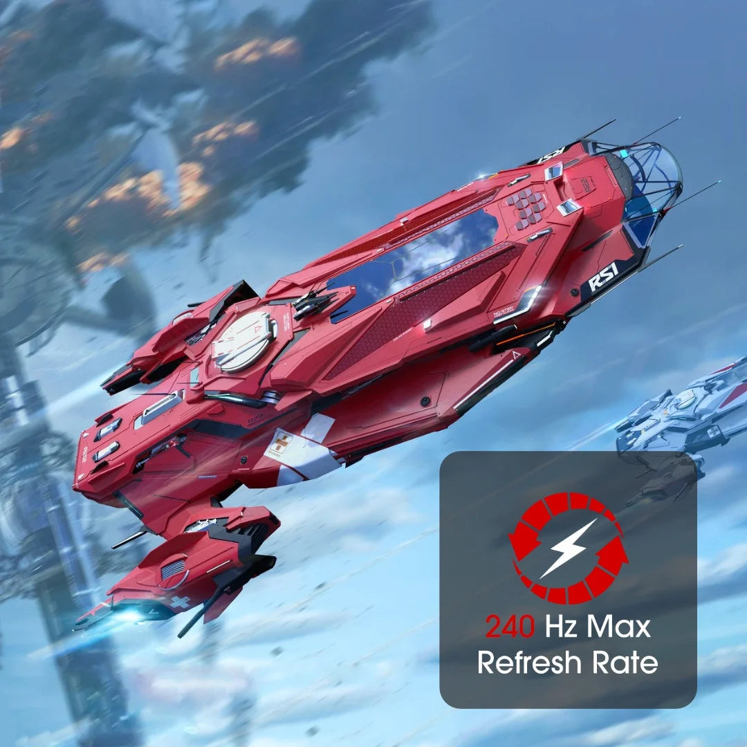 C255B-FWT240 24.5-Inch Curved Gaming Monitor - 240Hz, 1080P, 1ms Response Time, Dual DisplayPort and HDMI, Built-In Speakers, Machine Black, 2023