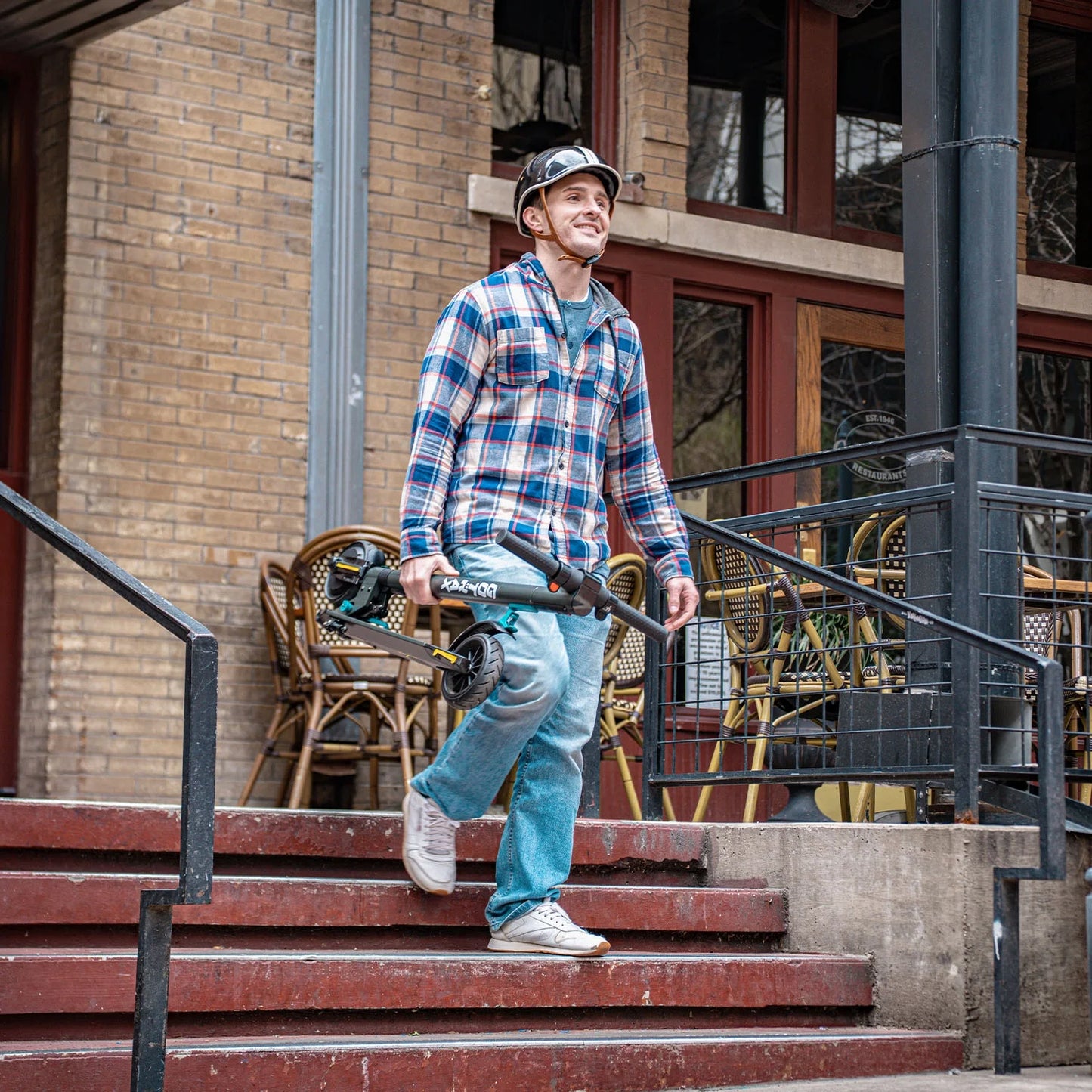 G2Plus Foldable Electric Scooter for Adults and Teens (Ages 8+) - 6" Tires, 200W Motor, 12 MPH, Gray