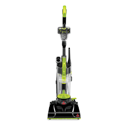 Powerforce Compact Turbo Bagless Upright Vacuum with Powerful Suction, Easy-Empty Dirt Tank, Lightweight Design, and High Reach Wand, Model 2690, Green and Black