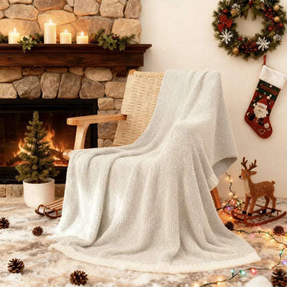 Knit Throw Blanket - Soft and Cozy for Couch, Sofa, or Bed, 50" x 60", Camel