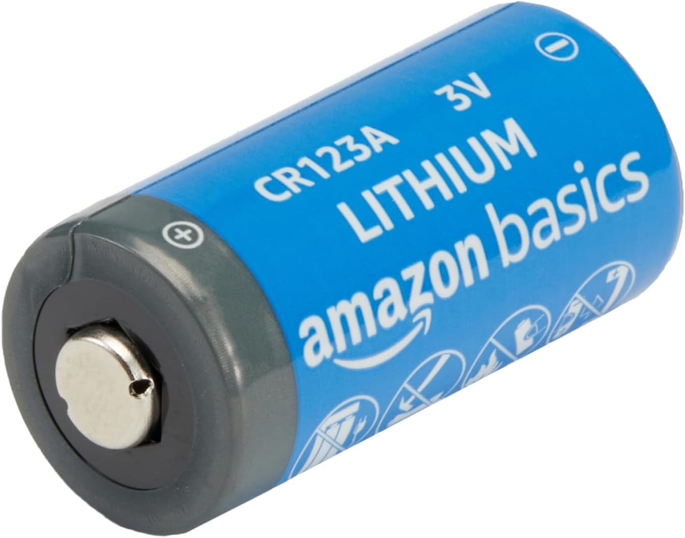 Amazon Basics 6-Pack CR123A Lithium Batteries, 3 Volt, Up to 10-Year Shelf Life