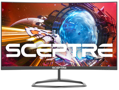 C255B-FWT240 24.5-Inch Curved Gaming Monitor - 240Hz, 1080P, 1ms Response Time, Dual DisplayPort and HDMI, Built-In Speakers, Machine Black, 2023