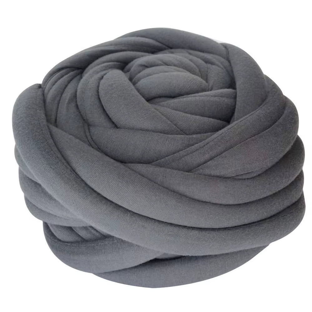 Washable Super Chunky Hand Knitting Yarn - Cotton Tube Yarn, Merino Wool Alternative, Pet Friendly, 250G