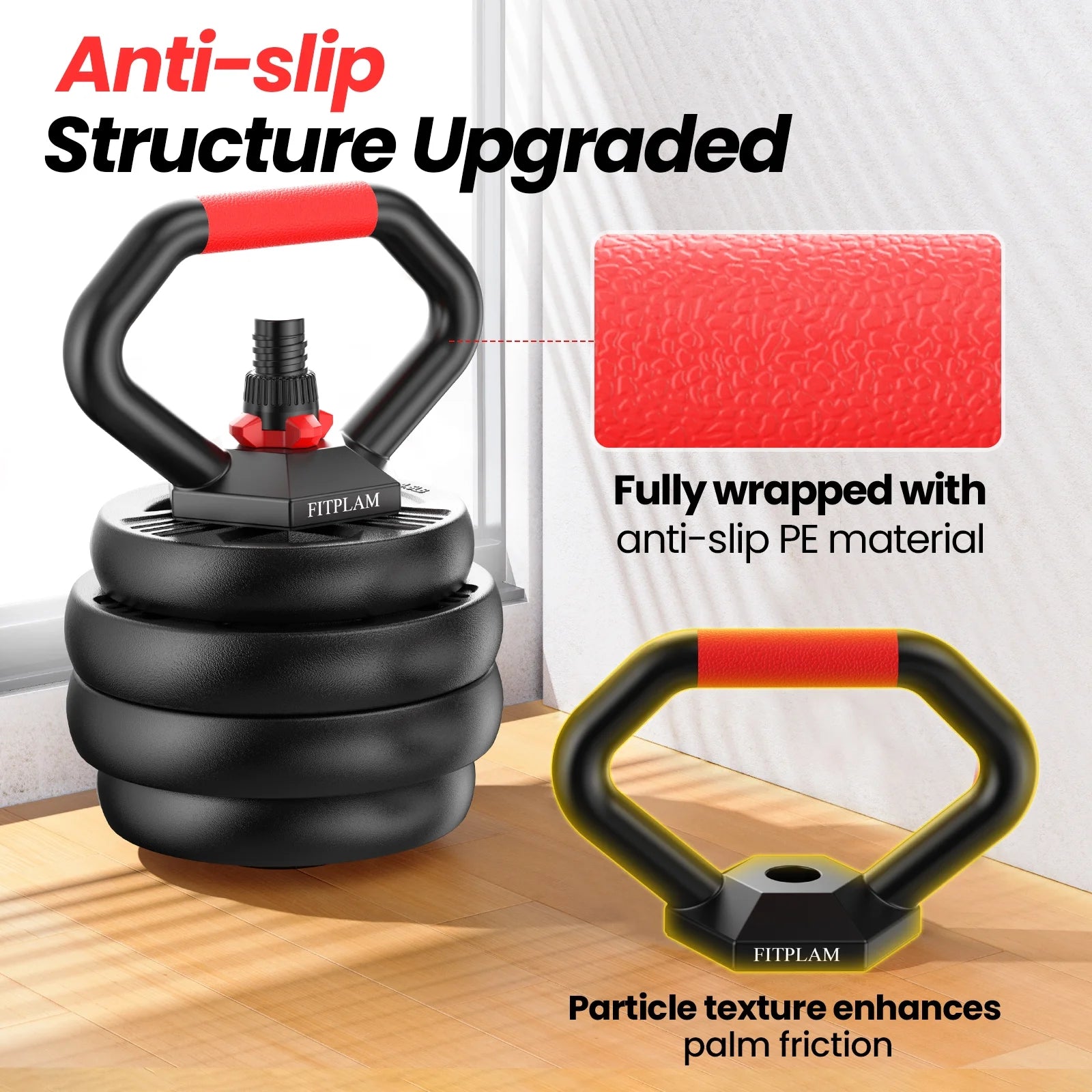 70-Lb Multi-Functional Free Weight Set with Connector – 5-in-1 Dumbbells for Barbell, Kettlebell, Push-Up Stand, and Home Fitness Exercises for Men and Women