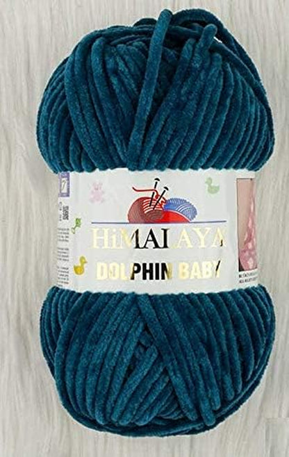 Himalaya Dolphin Baby Super Bulky Blanket Yarn - 655 Yards (600M), Velvet Texture, 500 Grams (17.63 Ounces)