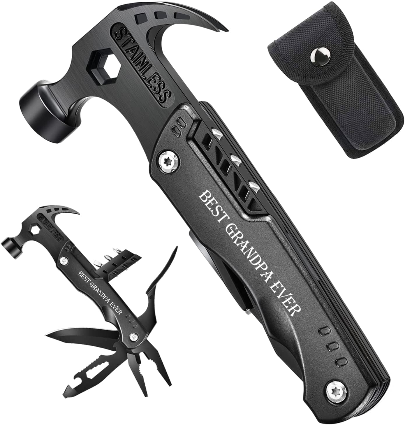 VEITORLD Multitool Axe Hammer - Unique Christmas Stocking Stuffer and Gift Idea for Men, Dads, and Husbands, Perfect for Anniversaries and Birthdays, Ideal for Camping, Hunting, Fishing, and Hiking