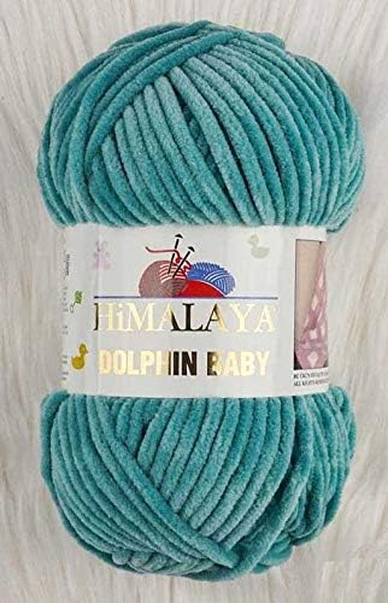 Himalaya Dolphin Baby Super Bulky Blanket Yarn - 655 Yards (600M), Velvet Texture, 500 Grams (17.63 Ounces)