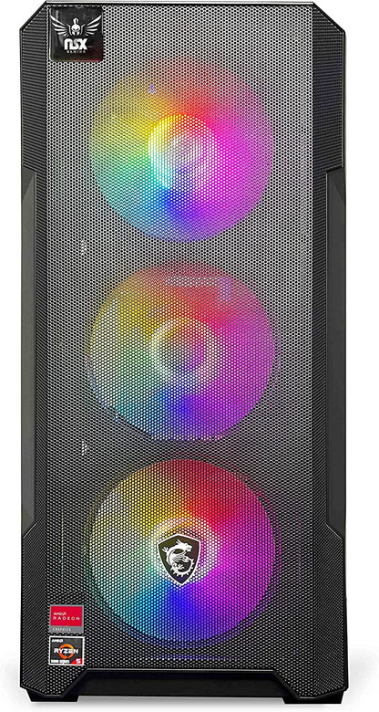 PC - AMD Ryzen 5 5600G, 16GB DDR4 3600, 512GB M.2 NVMe SSD, RGB Cooling, Windows 11