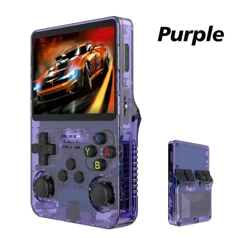 R36S Retro Handheld Video Game Console with Linux System, 3.5-Inch IPS Screen, and Portable 64GB/128GB Video Player
