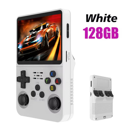 128GB R36S Retro Handheld Video Game Console with Linux System, 3.5-Inch IPS Screen, R35S Pro Portable Pocket Video Player, Preloaded with 64GB of Games