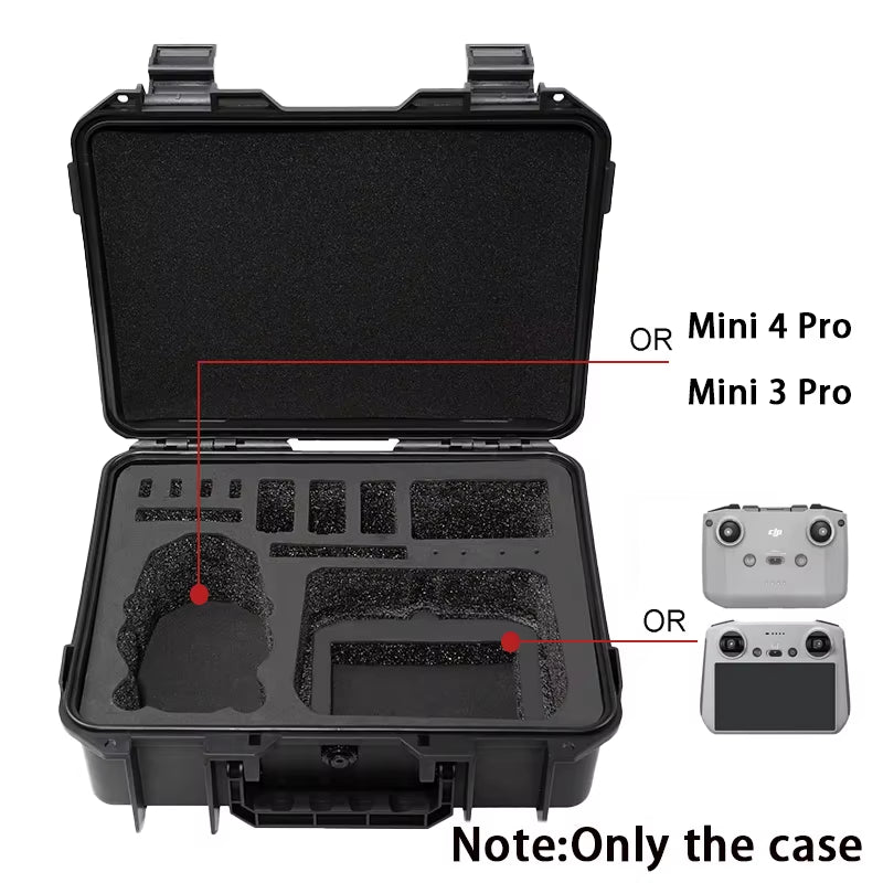 DJI Mini 4 PRO Hard Storage Case - Portable, Explosion-Proof Carrying Box for Mini 3 Pro RC/RC 2 Drone Accessories
