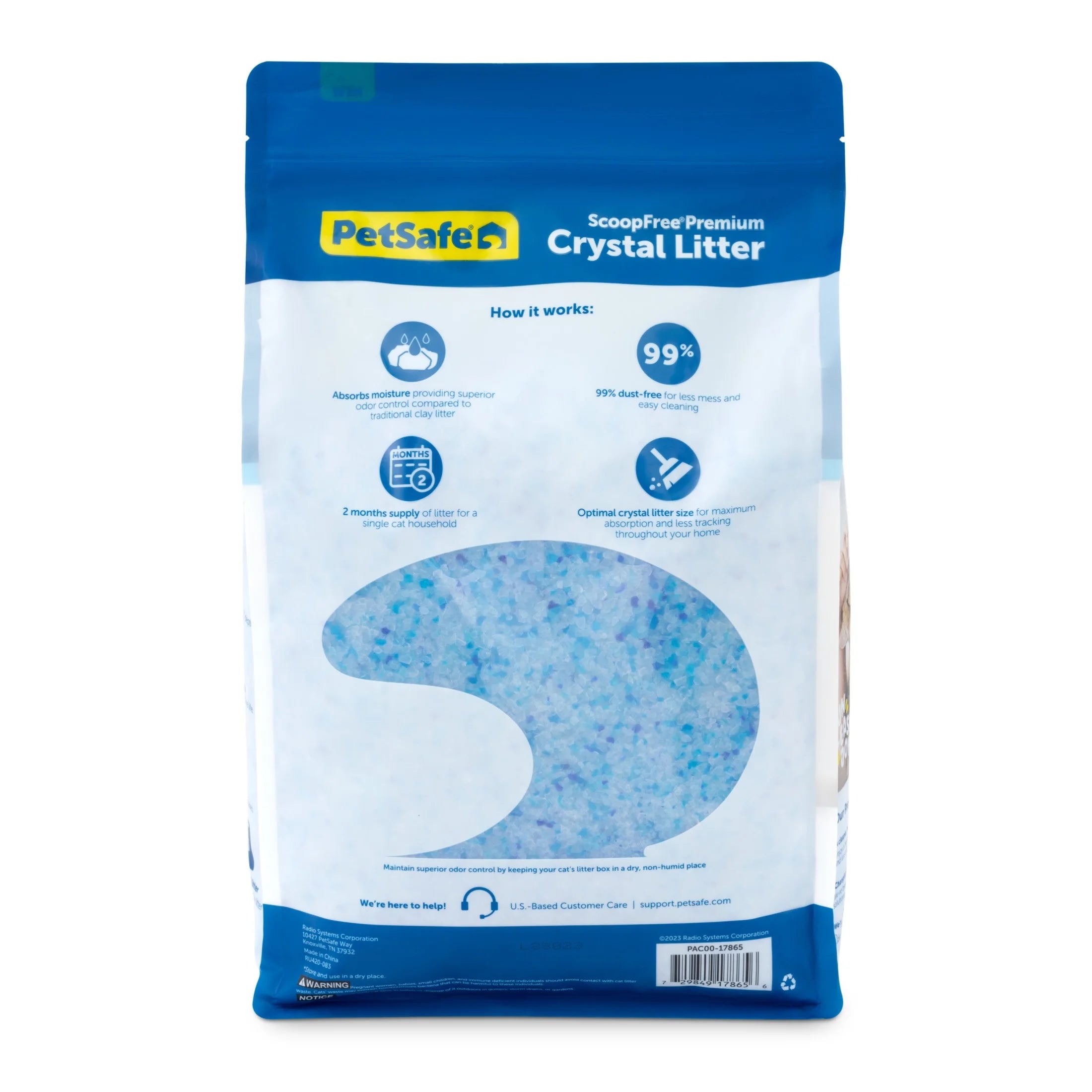 Petsafe Scoopfree Premium Fresh Crystal Cat Litter, 10 Lb Bag, Odor Control Lasts up to 2.5 Months