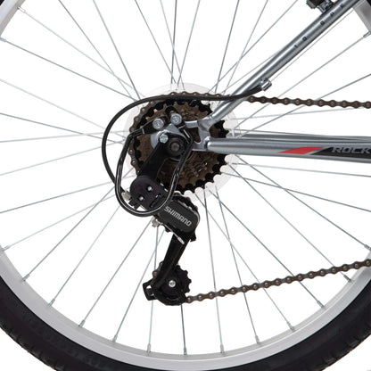 24" Rock Creek Mountain Bike for Adults, Suitable for Riders 4'8" - 5'8", Gray