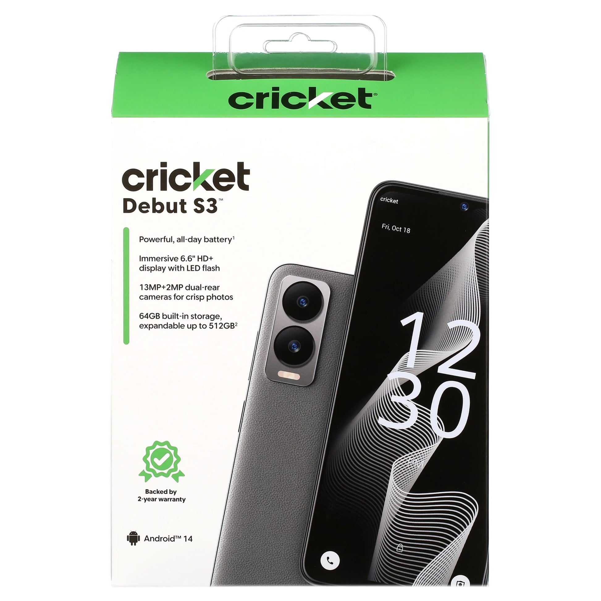 Debut S3 Smartphone, 64GB Storage, 4GB RAM (Prepaid) - Anchor Gray