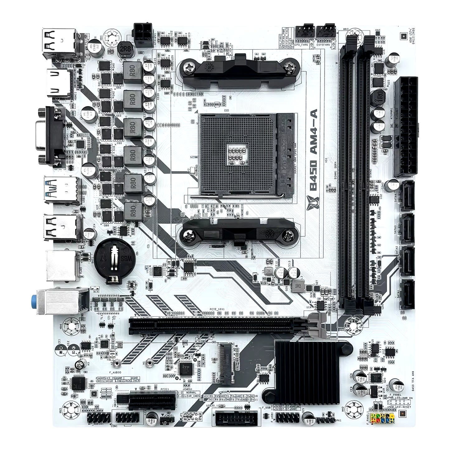 MACHINIST B450 Motherboard AMD Processor Dual-Channel DDR4 Memory AM4 Mainboard M.2 NVME (Supports Ryzen 5500 5600 5600G CPU)