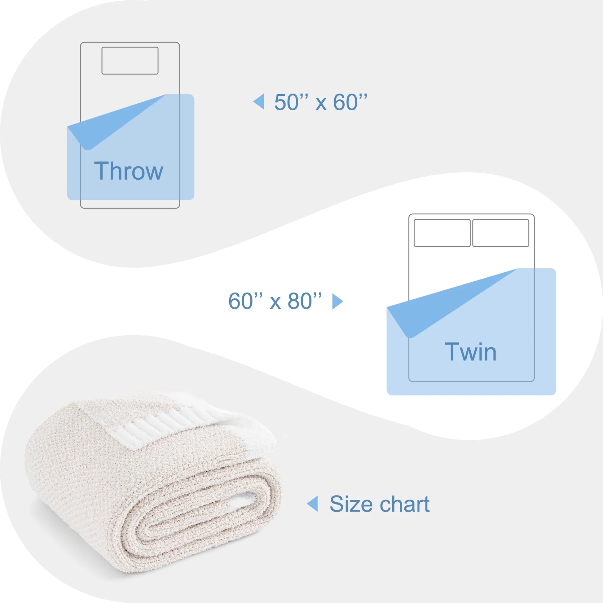 Knit Throw Blanket - Soft and Cozy for Couch, Sofa, or Bed, 50" x 60", Camel