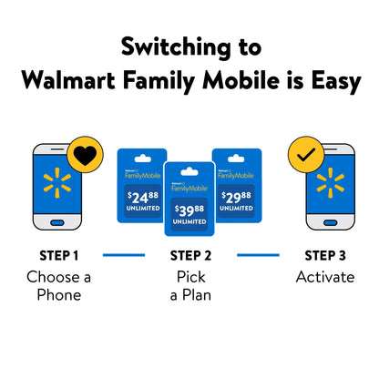Walmart Family Mobile  View 5 Smartphone, 64GB, Black - Prepaid Device (Locked to Walmart Family Mobile)