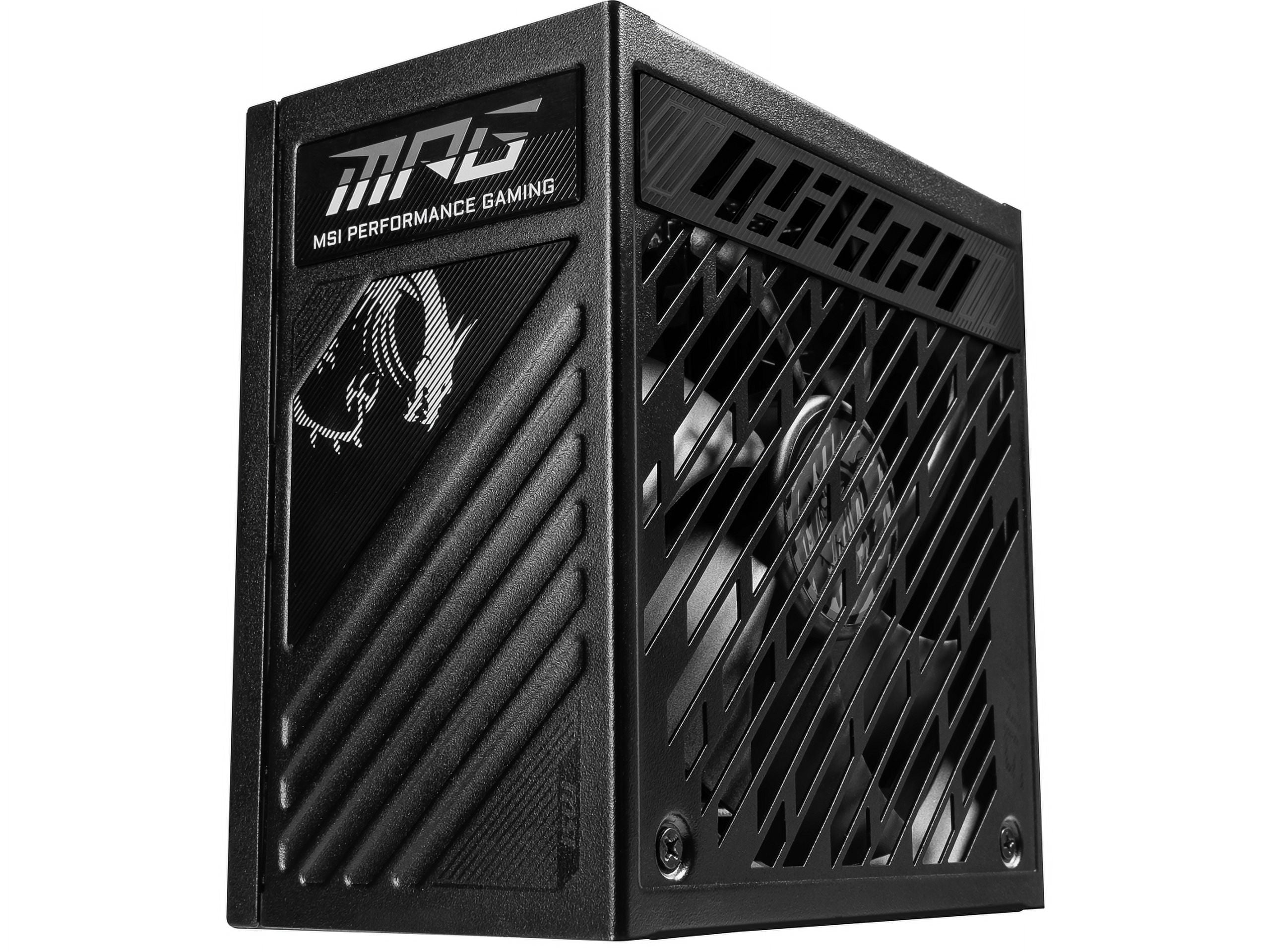 MSI MPG A1000GS PCIE5, Fully Modular Gaming 1000W Power Supply, 80+ Gold, Dual 12V-2X6 Cables, Server-Grade Capacitor, ATX 3.1 & Pcie 5.1 Ready, Low-Noise, Semi Digital, 10 Year Warranty