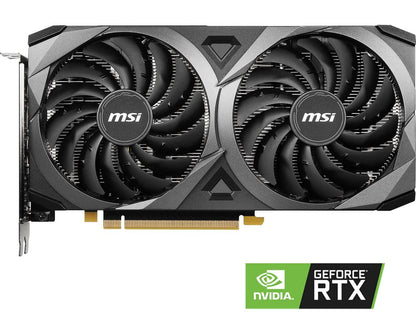 GeForce RTX 3060 Ventus 2X 12G OC 12GB GDDR6 PCI Express 4.0 Graphics Card
