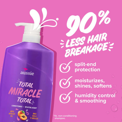 Total Miracle Dual Pack: Apricot & Macadamia Oil Paraben-Free Shampoo and Conditioner