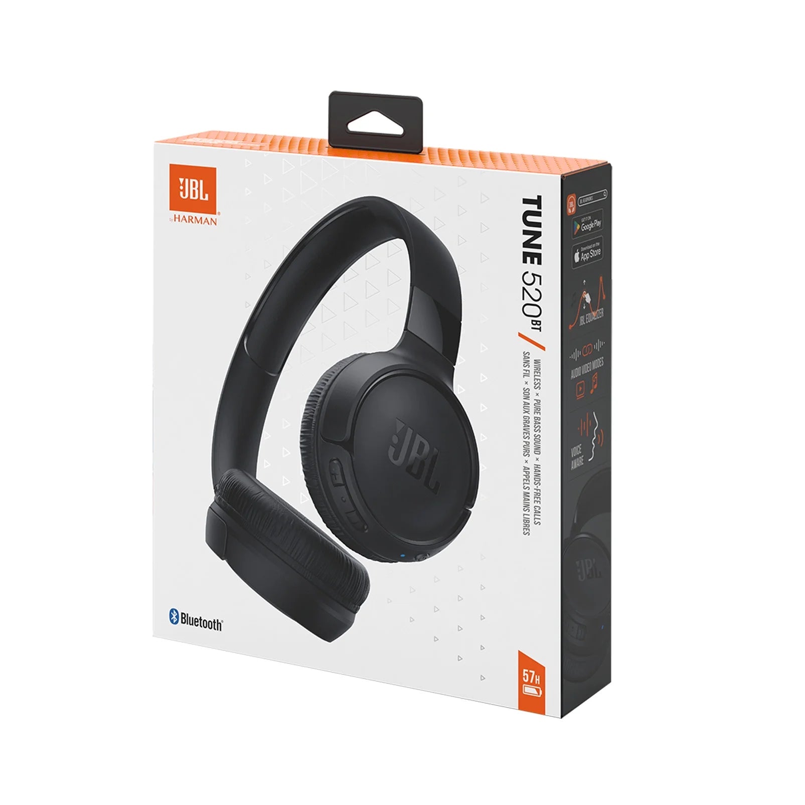 Tune 520BT Wireless On-Ear Headphones - Experience  Pure Bass Sound On-the-Go - Black
