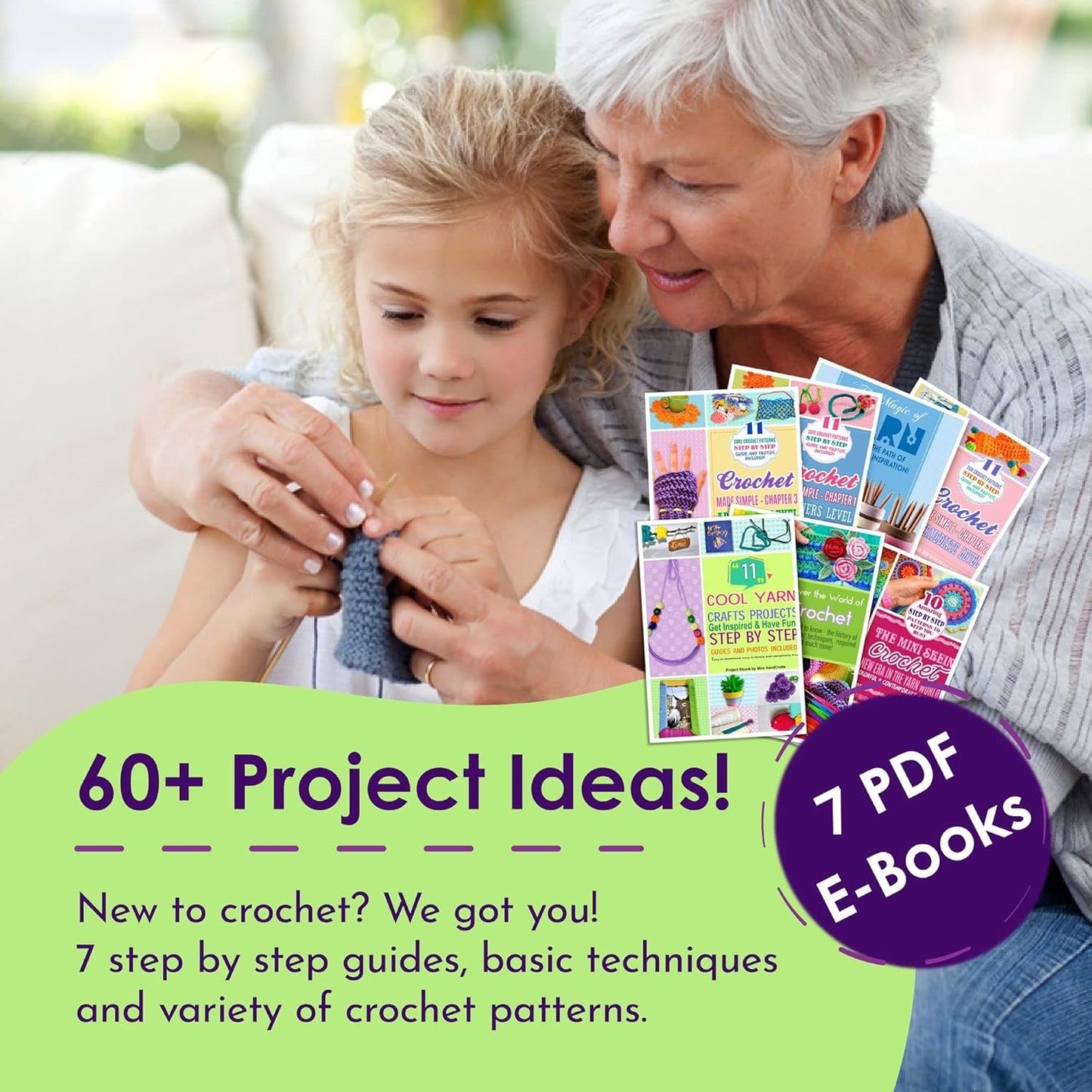 20 Multicolored Acrylic Yarn Skeins - Totaling 438 Yards for Crochet Projects