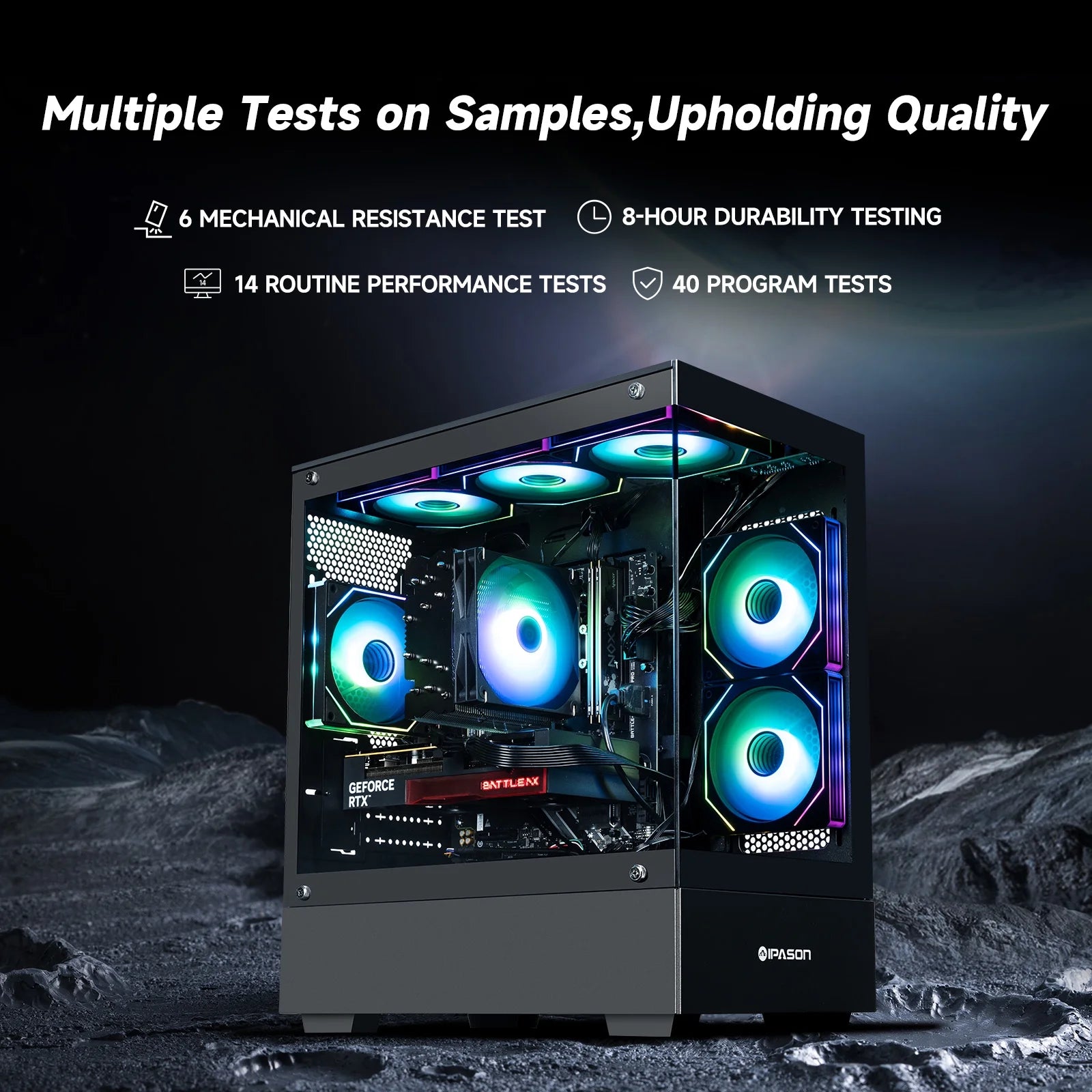 Xelra Gaming Desktop PC - AMD Ryzen 5 9600X, GeForce RTX 5060, 32GB DDR5, 1TB NVMe SSD, Wi-Fi, Windows 11 Home - Prebuilt Gaming Computer